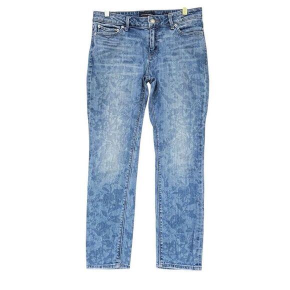 Lucky Brand Lolita Skinny Jeans Floral light Blue Wash Mis Rise Size 10/30 ORTA - Picture 3 of 10